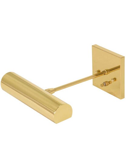 Contemporary Direct-Wire 9 inch LED Picture Light in Polished Brass.
